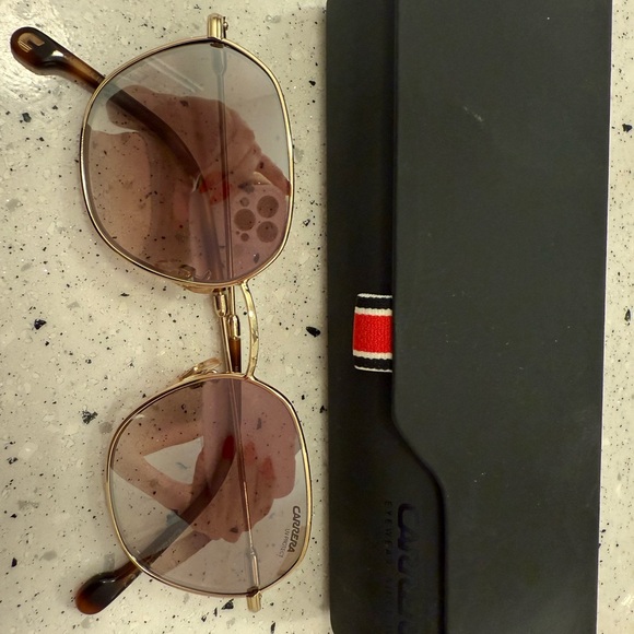 Carrera Gold Aviator Sunglasses with Gradient Lenses - Picture 2 of 2